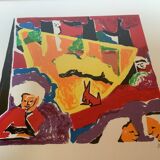 Pop color lithograph 1997 signed