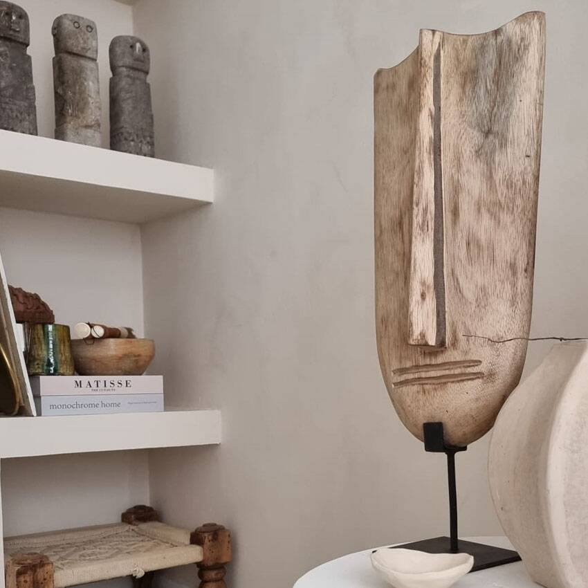 Large minimalist African-inspired mask