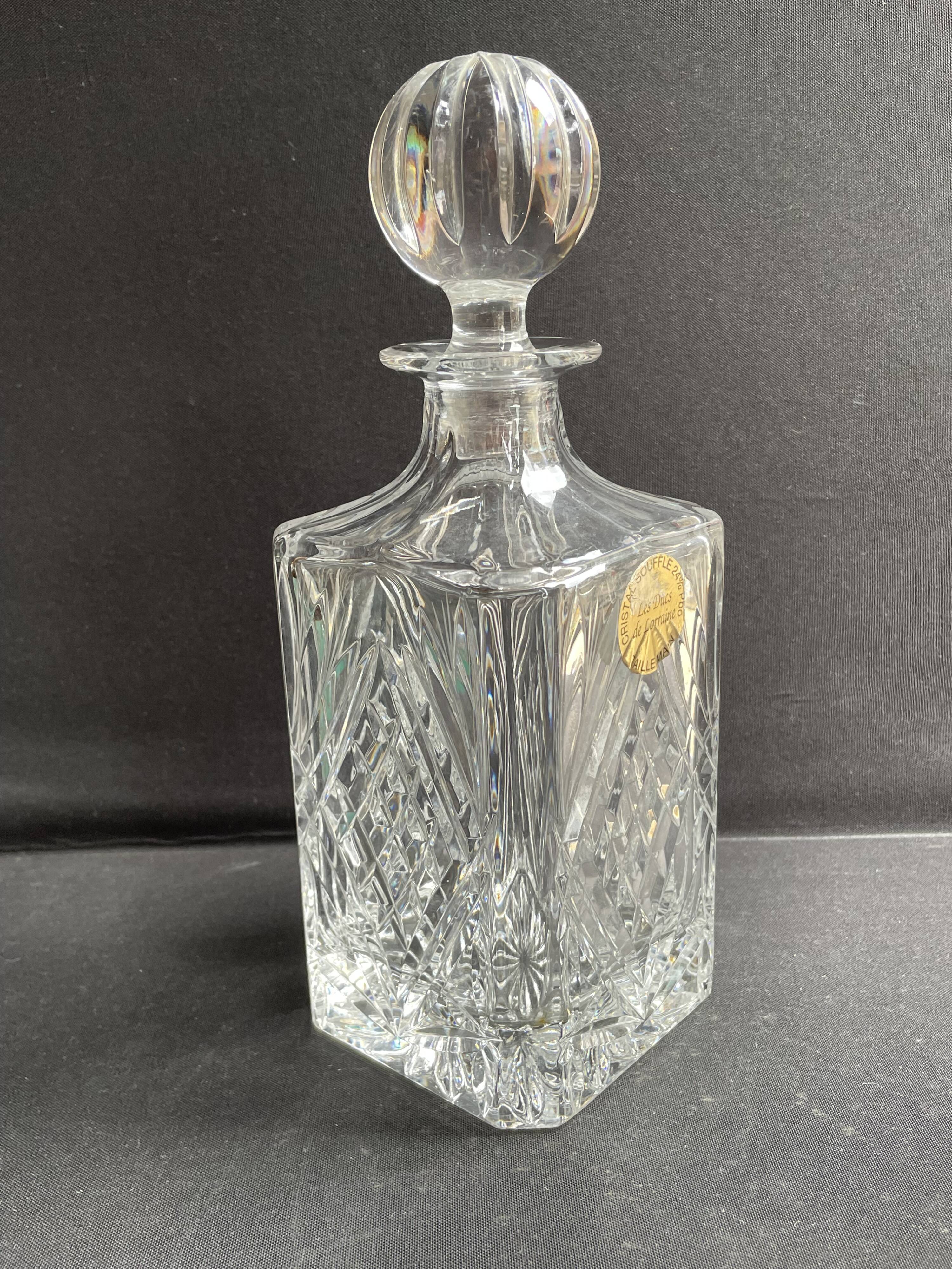 Carafe à whisky cristal taillé – Les Ducs de Lorraine