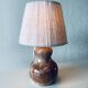 Vintage ceramic lamp signed