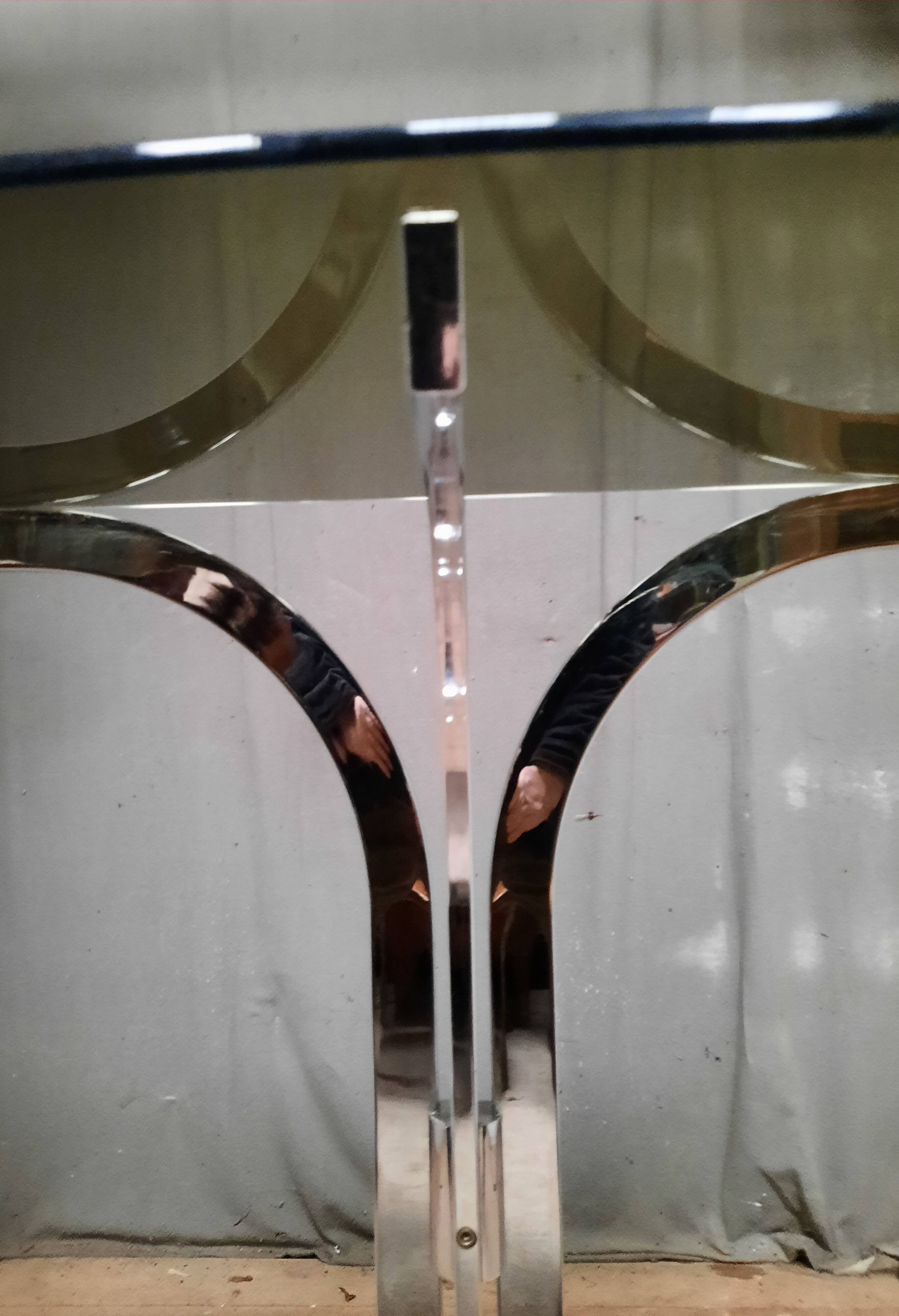 Designer glass and metal console