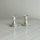 Pair of lightweight silver metal candlesticks