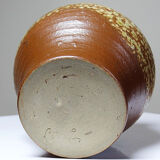 Boîte en grès pyrité émaillé chic et rustique vintage années 50-60