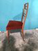 6 Italian Chairs 1960 blond velvet wood silk