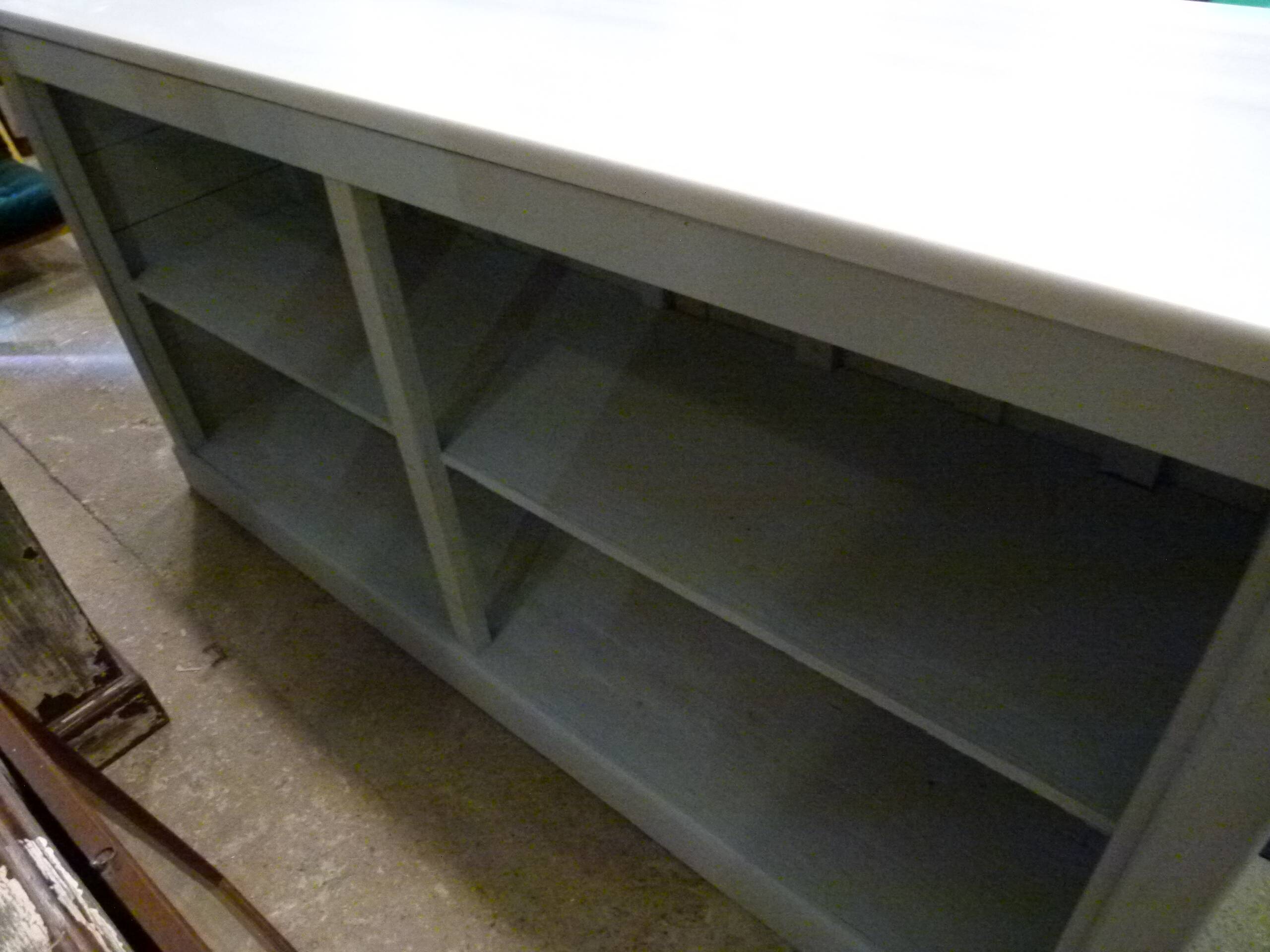 Comptoir bois paint et marbre