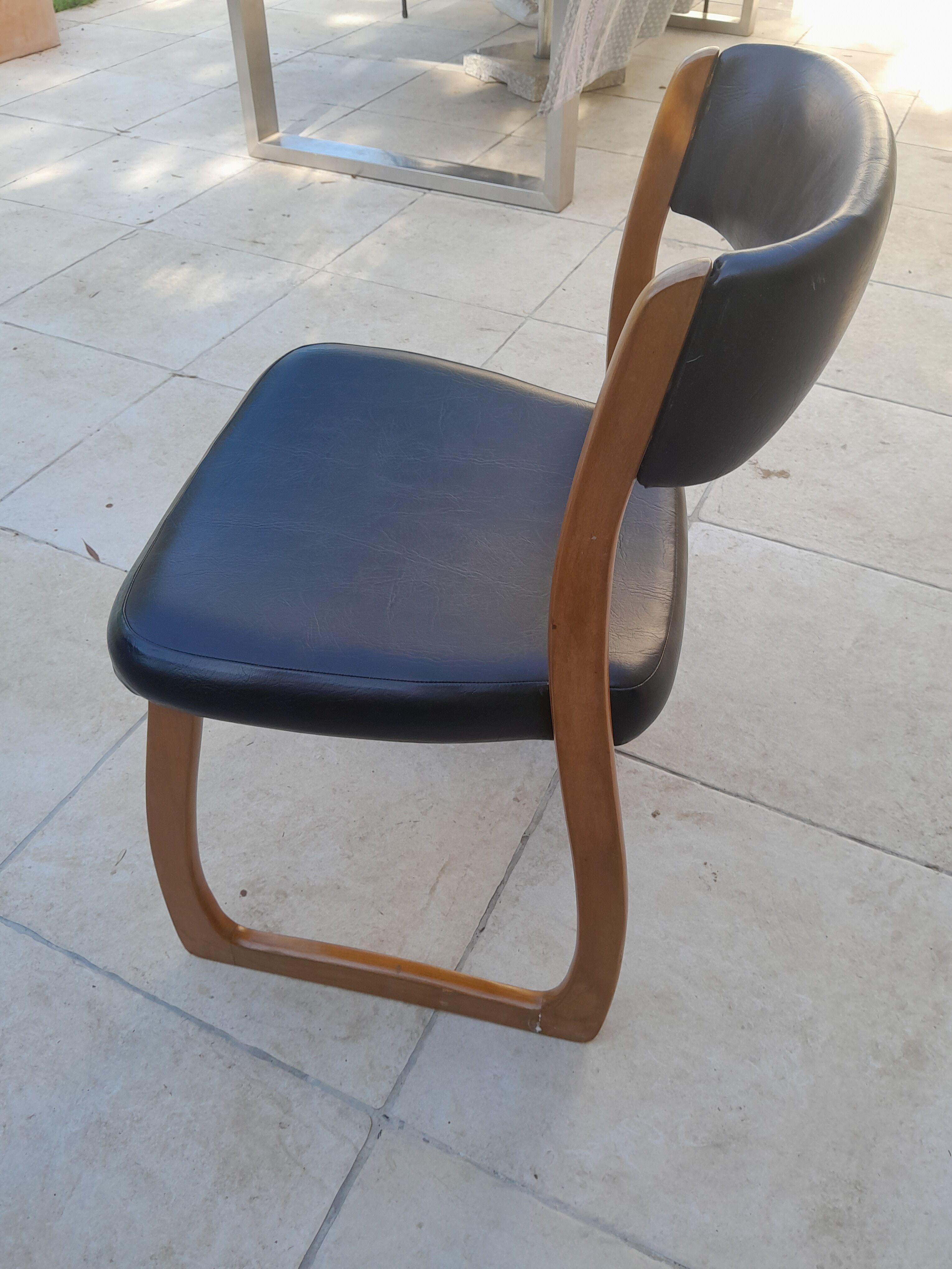 6 vintage Self sled chairs danish