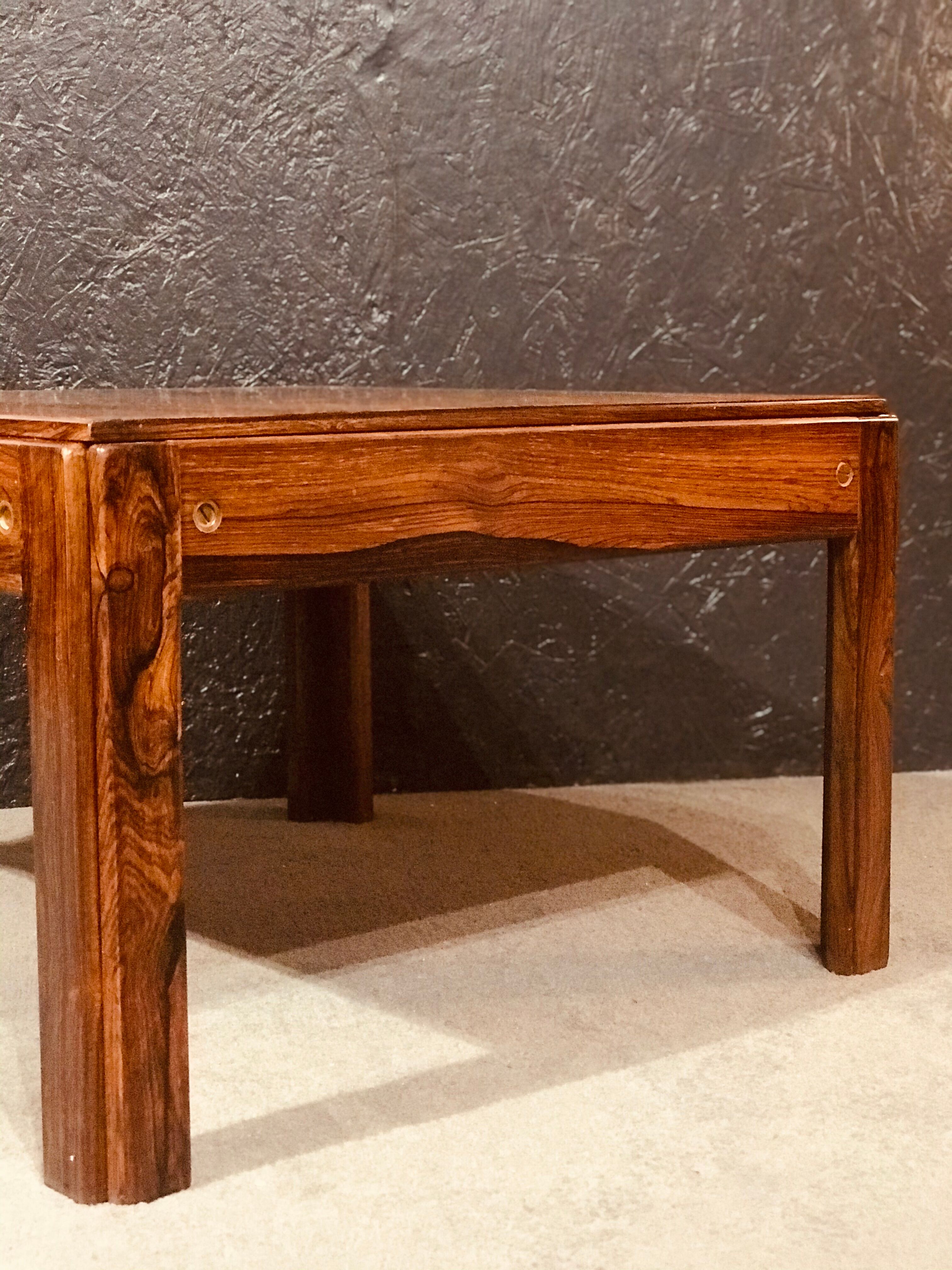 Small Mid-Century Danish Rosewood Coffee Table, 1960s