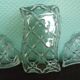 Aperitif servant, sauce, with 3 glass ravines and gold metal support - Design - 60s
