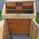 Writing furniture, craft furniture, solid oak, 19th century era