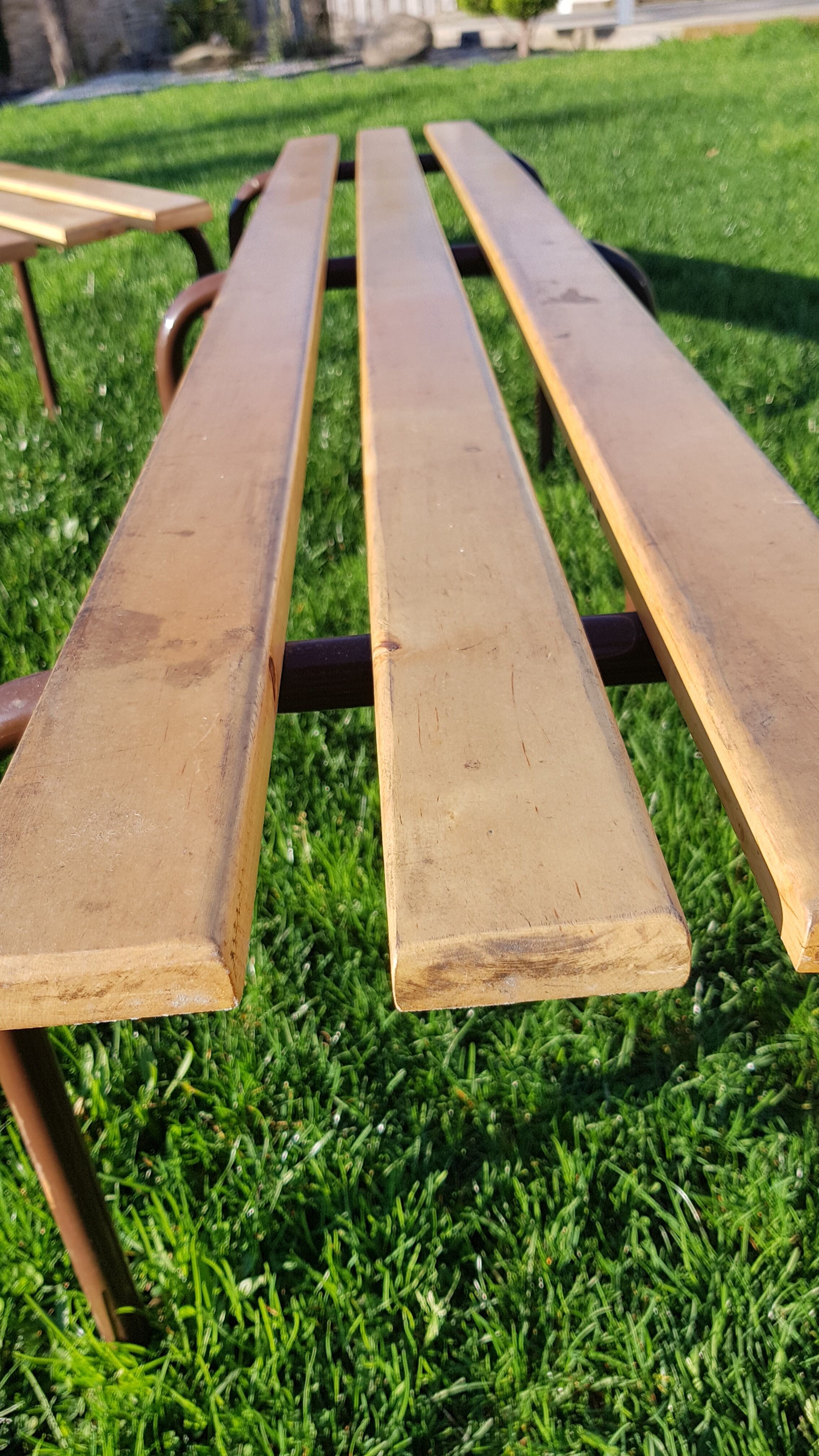 Pair of benches of school children