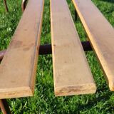 Pair of benches of school children