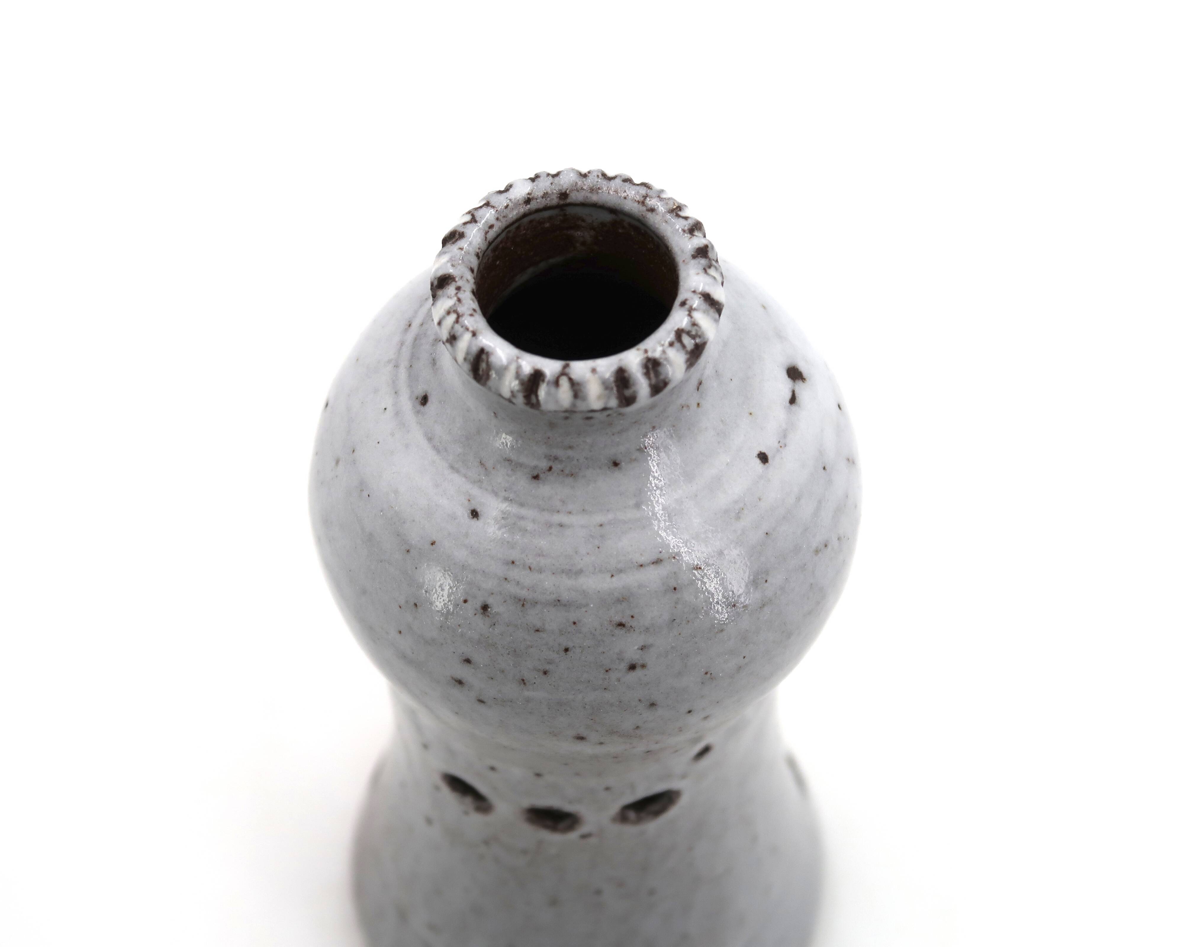 Ceramic candle holder by Jeanne and Norbert Pierlot, 1970s