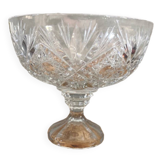 Crystal cup, handmade, chiseled.