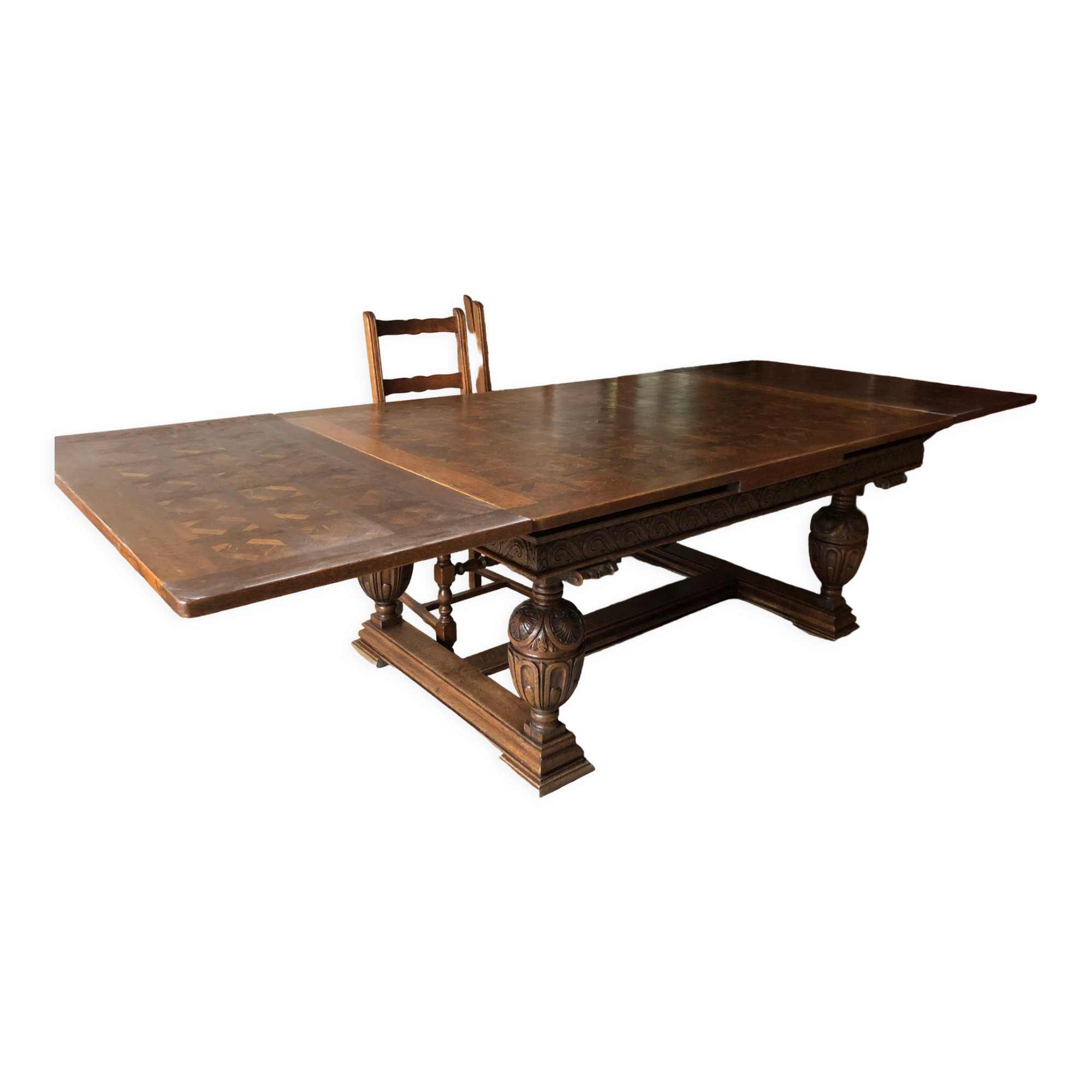 Vintage wooden dining room table