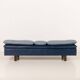 Vintage Poltrona Frau Space Age leather sofa, Italy 1980s