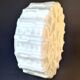 Peill & Putzler Sixties Wall Light in White Opaline – Geometric Pattern