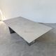 Handcrafted metal coffee table from the 1970s