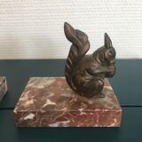 Pair of bookends squirrel