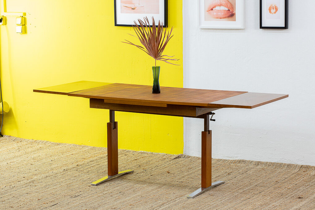 Vintage teak coffee table 118 cm