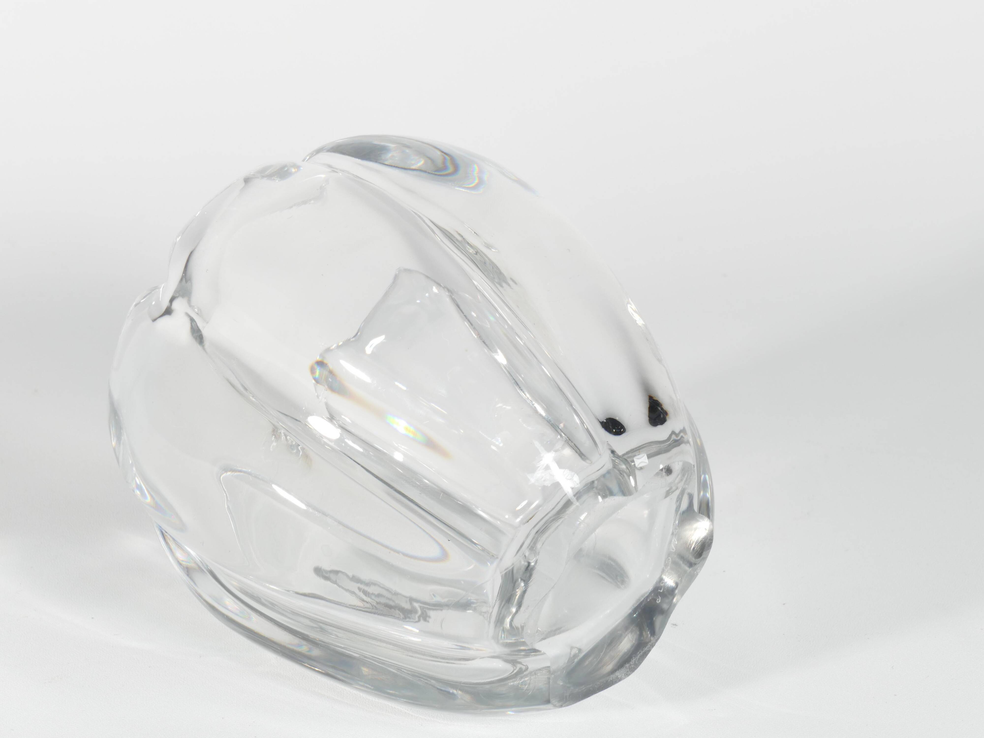 Swedish Grace Crystal Glass Vase Stella Polaris by Vicke Lindstrand for Orrefors