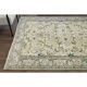 Vintage Turkish Oushak Handmade Wool Cotton Orange Area Rug 185x279