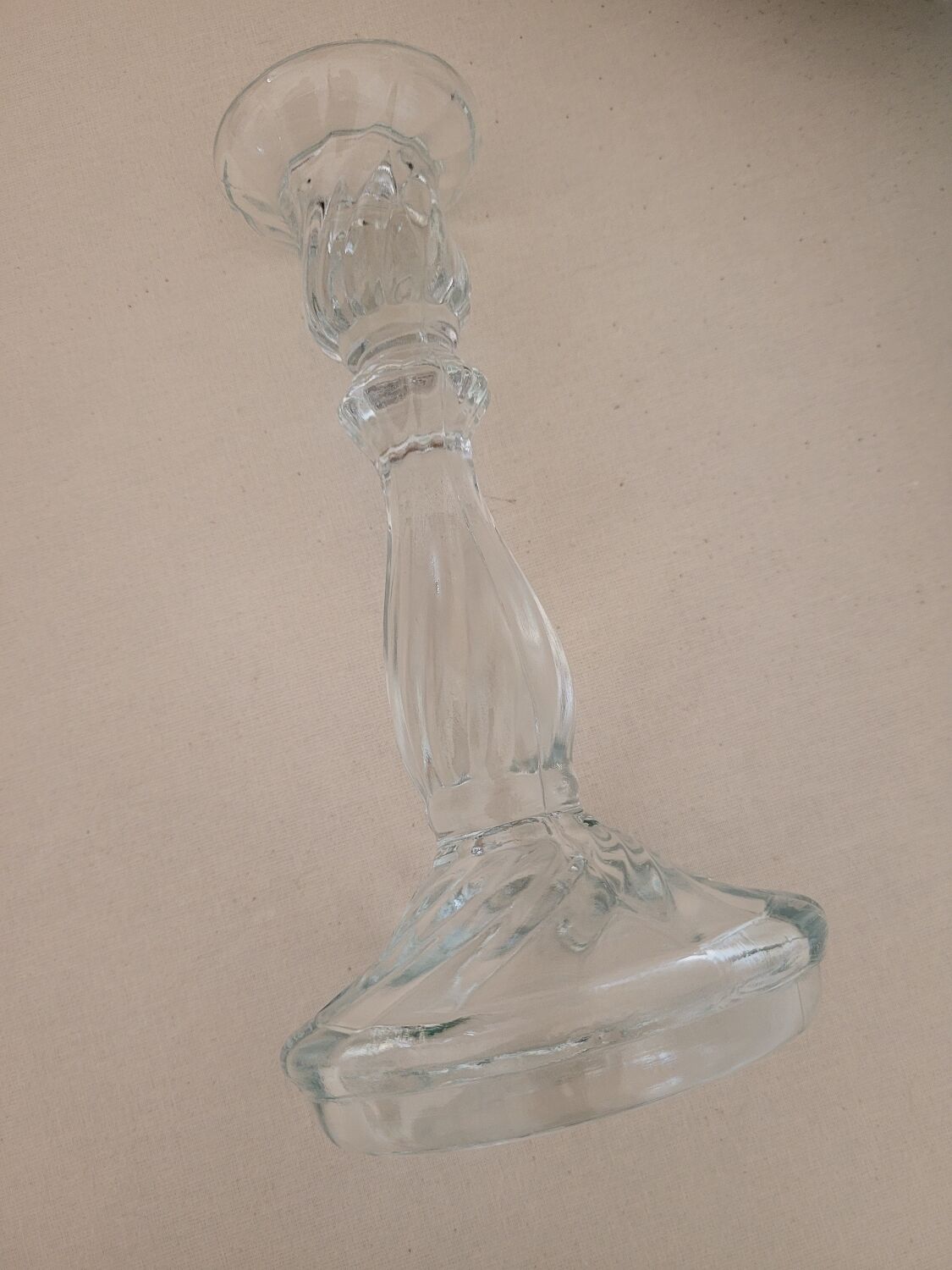 Large moulded glass chandelier