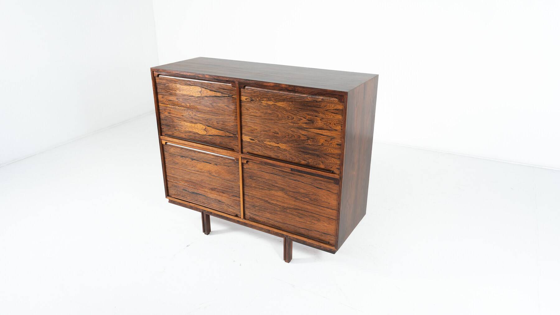 Mid-century modern storage furniture in the style of Gianfranco Frattini, Italy, 1960s.