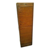 Old oak curtain file cabinet