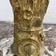 Pair of vases, solid bronze, gilded, early 20th century work, dove decoration, sheaf of wheat, art