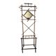 Art Deco, coat rack with bamboo mirror, diamond shape, around 1930.