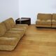 Corner coffee table 70s feet brass