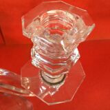Pair candelabra crystal candlestick Baccarat regency model 5 lights