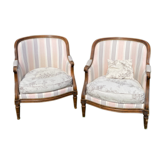 Set of renovated armchairs