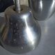 Old ice bucket ice cube in the shape of aluminum pear