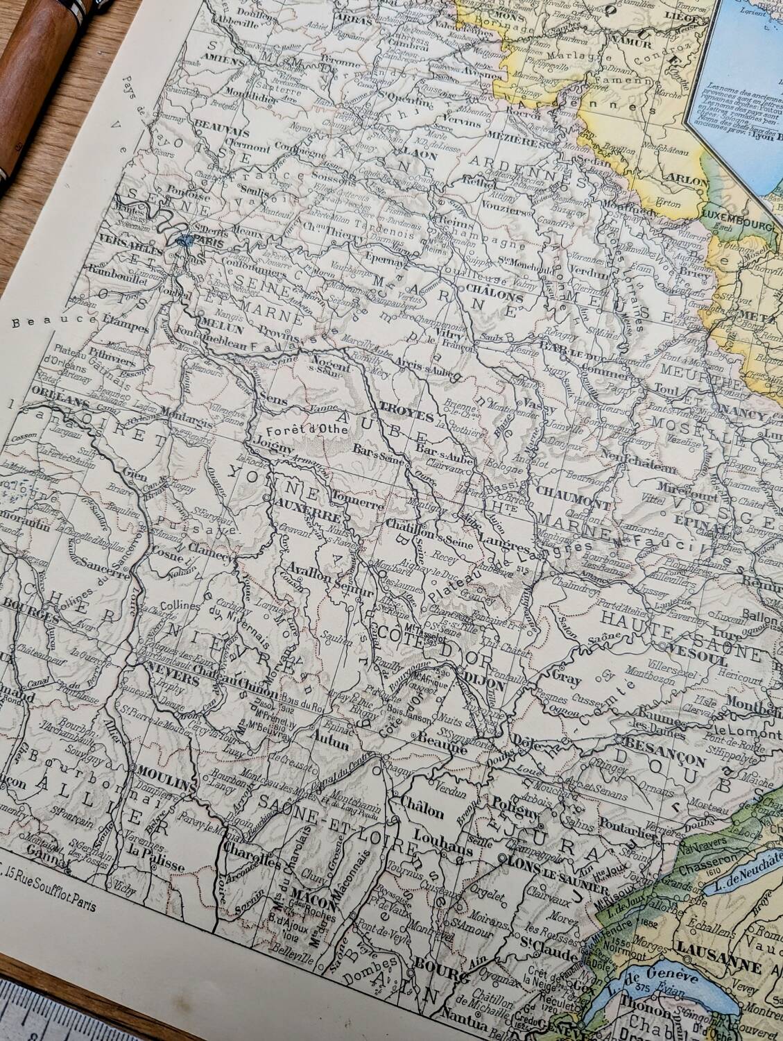 Printed in 1900, Northeast France.