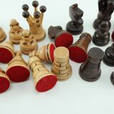 Vintage handcrafted folding chess game box