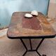 Table basse années 60 fer forgé