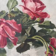 Pair of gouaches Flower Bouquets