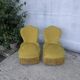 Pair of toad armchairs