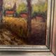 Tableau Ancien 1895 - Allée de Peupliers - Huile sur Panneau & Cadre D