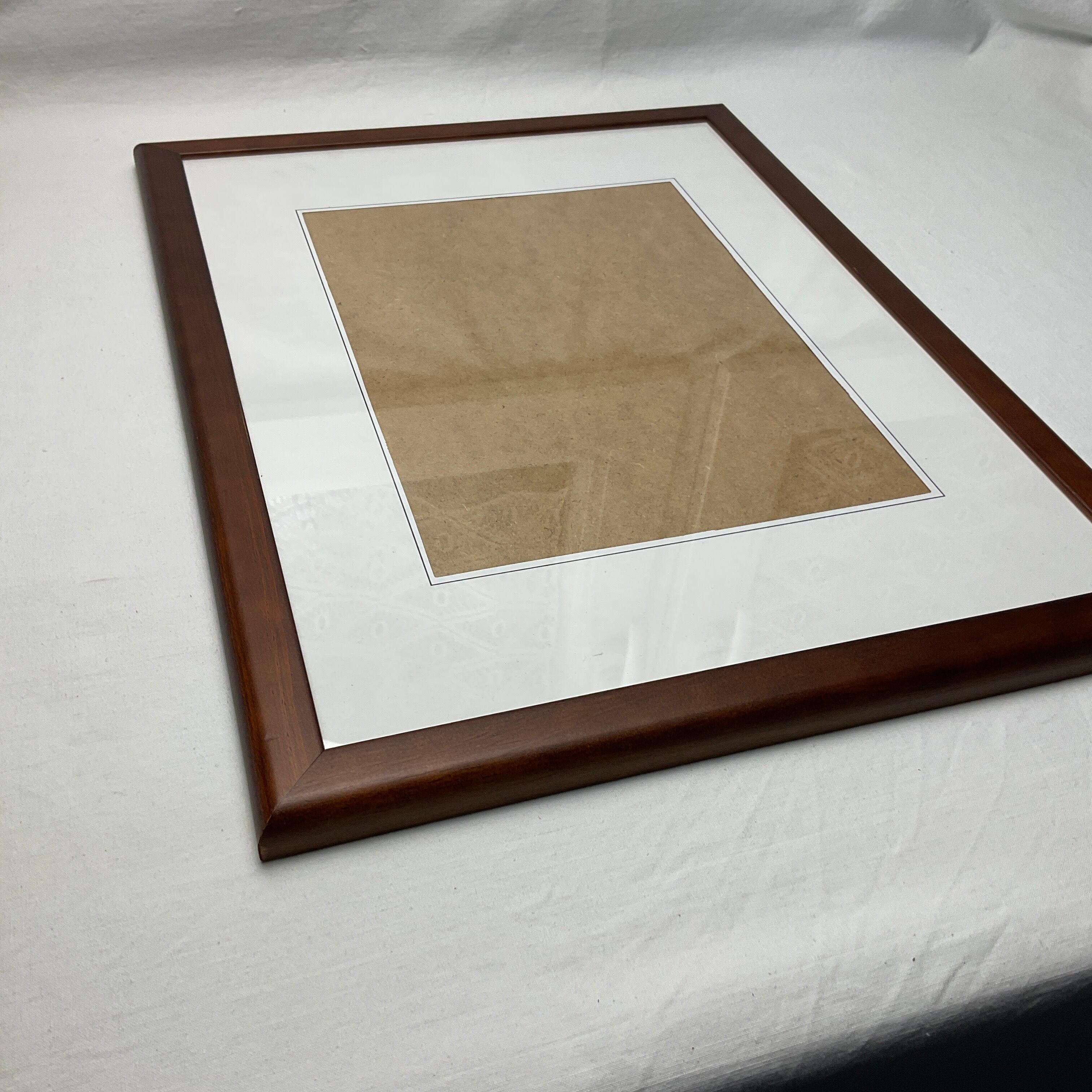 Large dark wood frame
