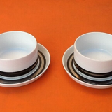 2 cups & coffee saucers thomas germany, 1970