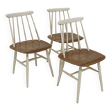 Set of 3 Scandinavian "Fanett" chairs by Ilmari Tapiovaara, Sweden, 1960
