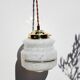 Clichy glass suspension with gold edging