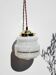 Clichy glass suspension with gold edging
