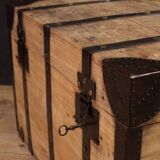 Large wooden trunk from the 20th century
