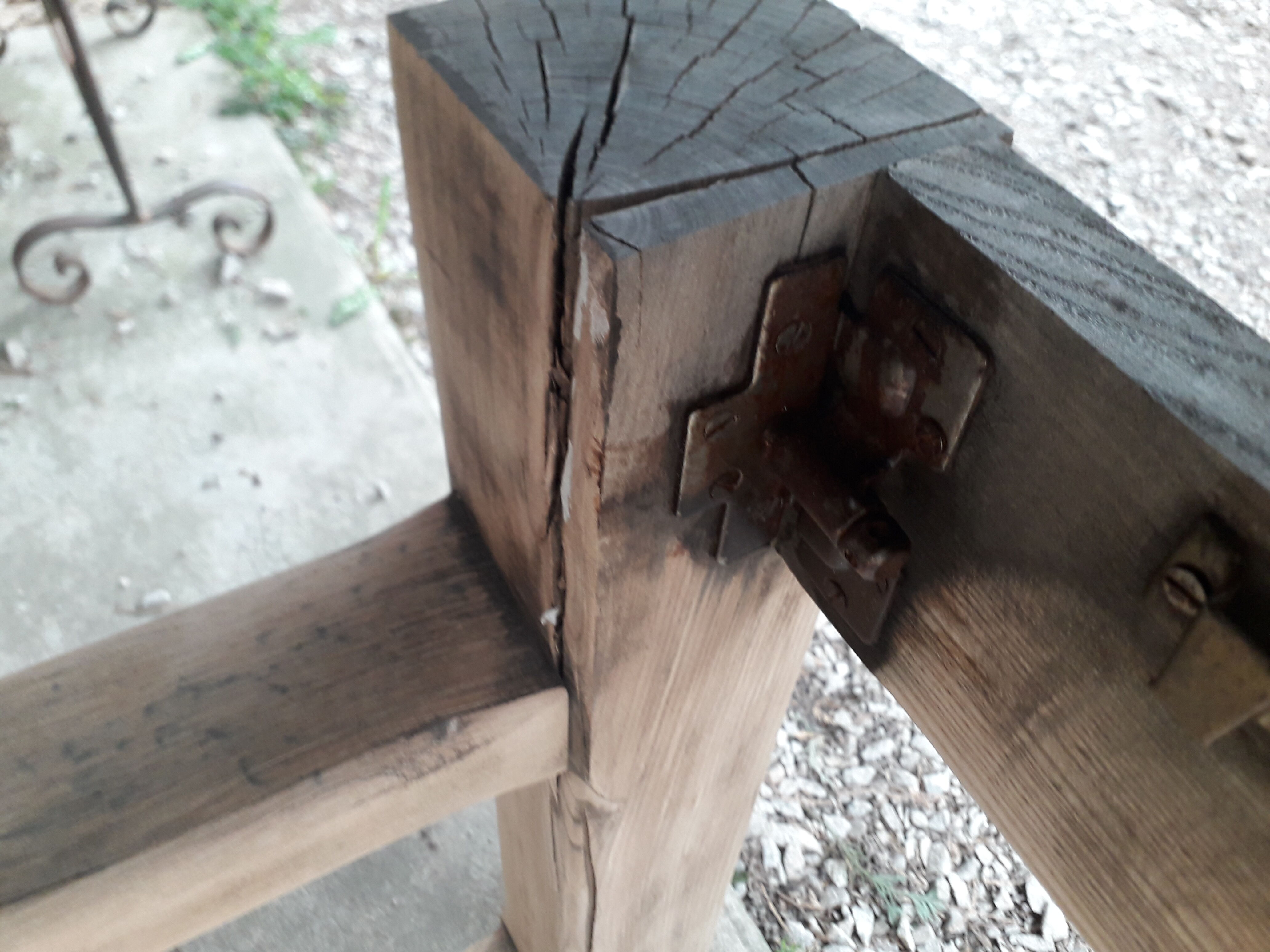Solid oak farmhouse table, 200 cm