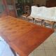 Table in solid cherry wood in Louis XV style.