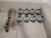 8 appliques en laiton