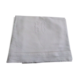 Embroidered old sheet